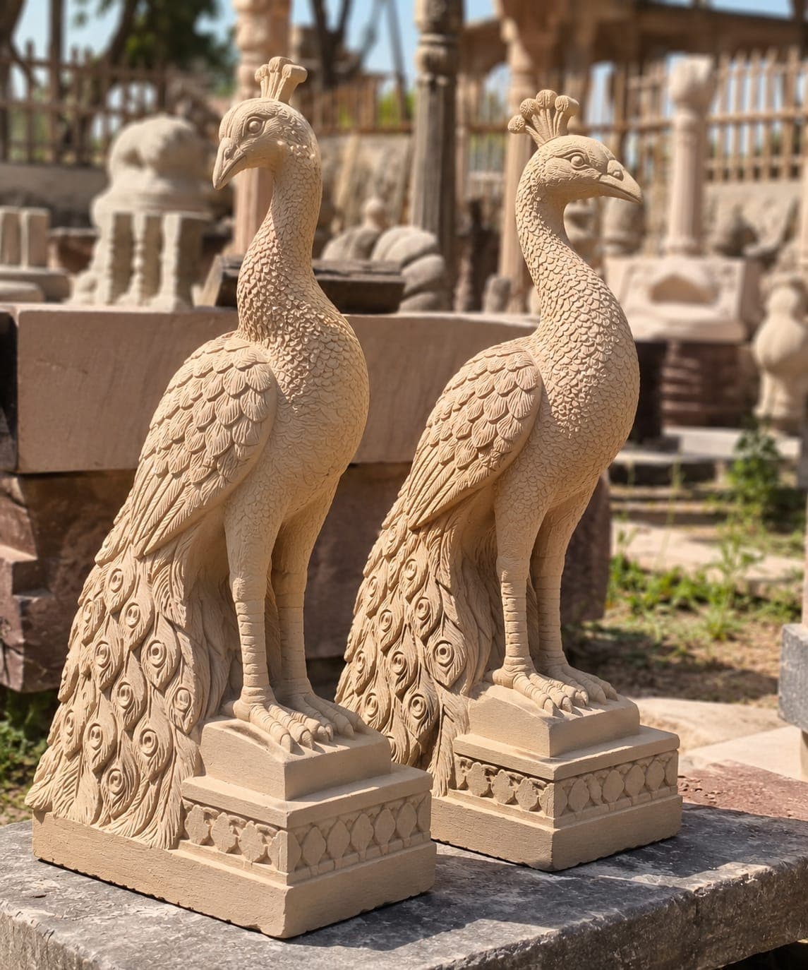 Peacock Sculptures