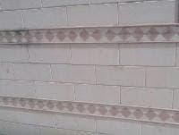 Natural sandstone rockface split sample block