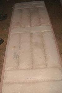 Textured sandstone border trim