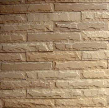 Hand-chiseled rustic sandstone cladding tile texture