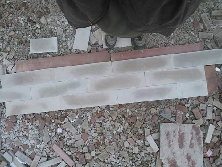 Calibrated Natural Split Sandstone Strip Tiles