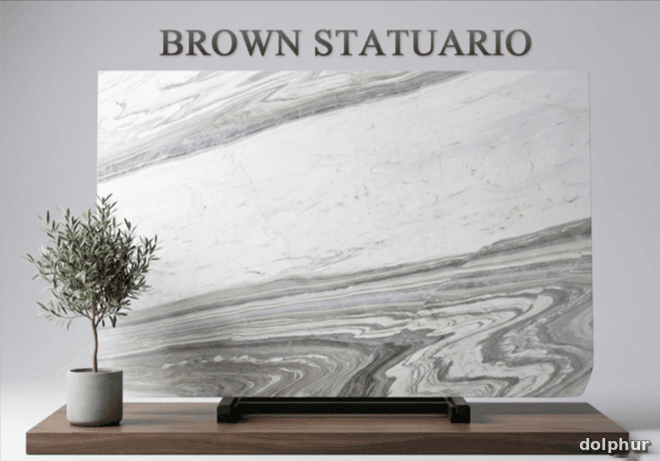Brown Statuario marble