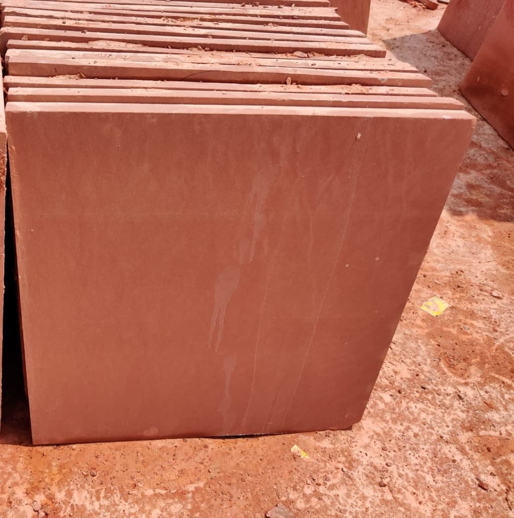 Calibrated Red Sandstone Architectural Paving