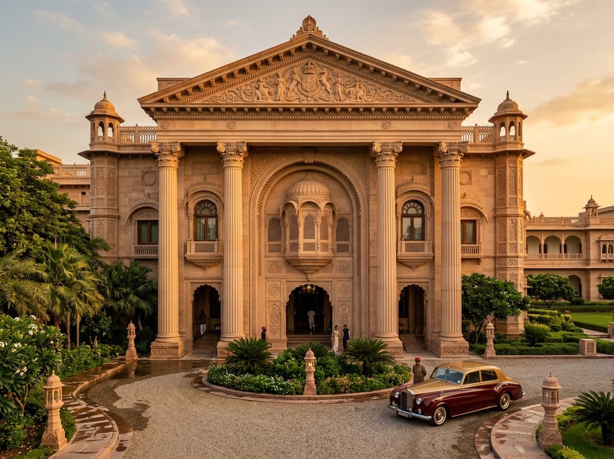 Neoclassical Heritage Facade & Fluted Colonnade